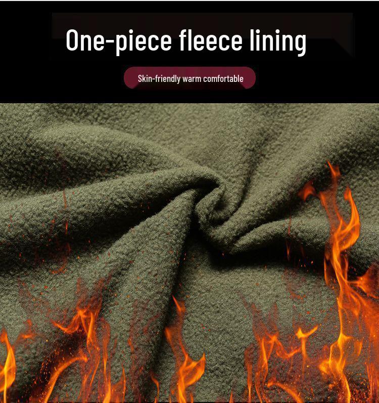 Herr 2024 Grön Taktisk Softshelljacka - Vinter Slitstark Militär Arbetskläder Set