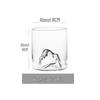 Shangqi Mount Fuji Hochborosilikatglasbecher, 370ml, Set aus 2