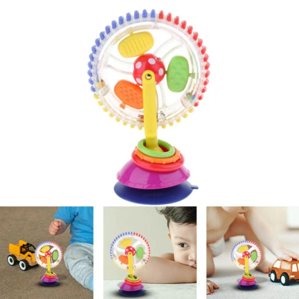 Suction Cup 360 Rotating Windmill Small Size Multi-Sensory Ball Gift Montessori Rattle  Infant