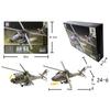 1/72 Scale Aircraft Ah-64 Helicopter Gunships Plane 3d Puzzle Assembly ABS Plastic Model Plane Kits Building Blocks Model Airpla