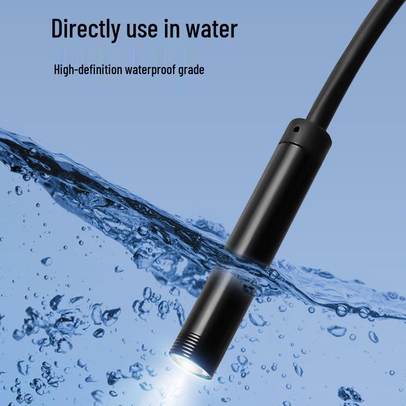 3-in-1 HD Endoscope 7mm Mobile Phone Probe Car Repair Borescope
