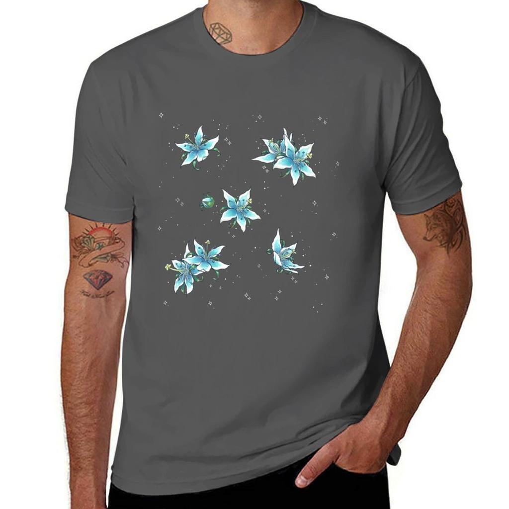 Silent Princess Pattern T-shirt T Shirts Cotton 100% Man T Shirts Graphic Mens Graphic T Shirts T-shirt
