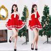 New Christmas Dress Female Adult Sexy Christmas Performance Costume Santa Claus Red Dress Performance Costume