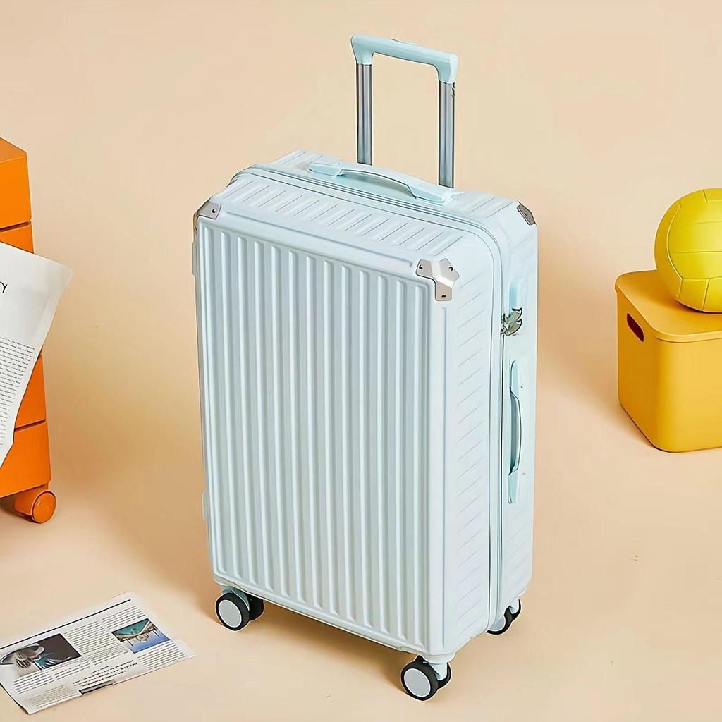 Women's 24-Inch Large Capacity Trolley Suitcase with Combination Lock; 20-Inch Option Available