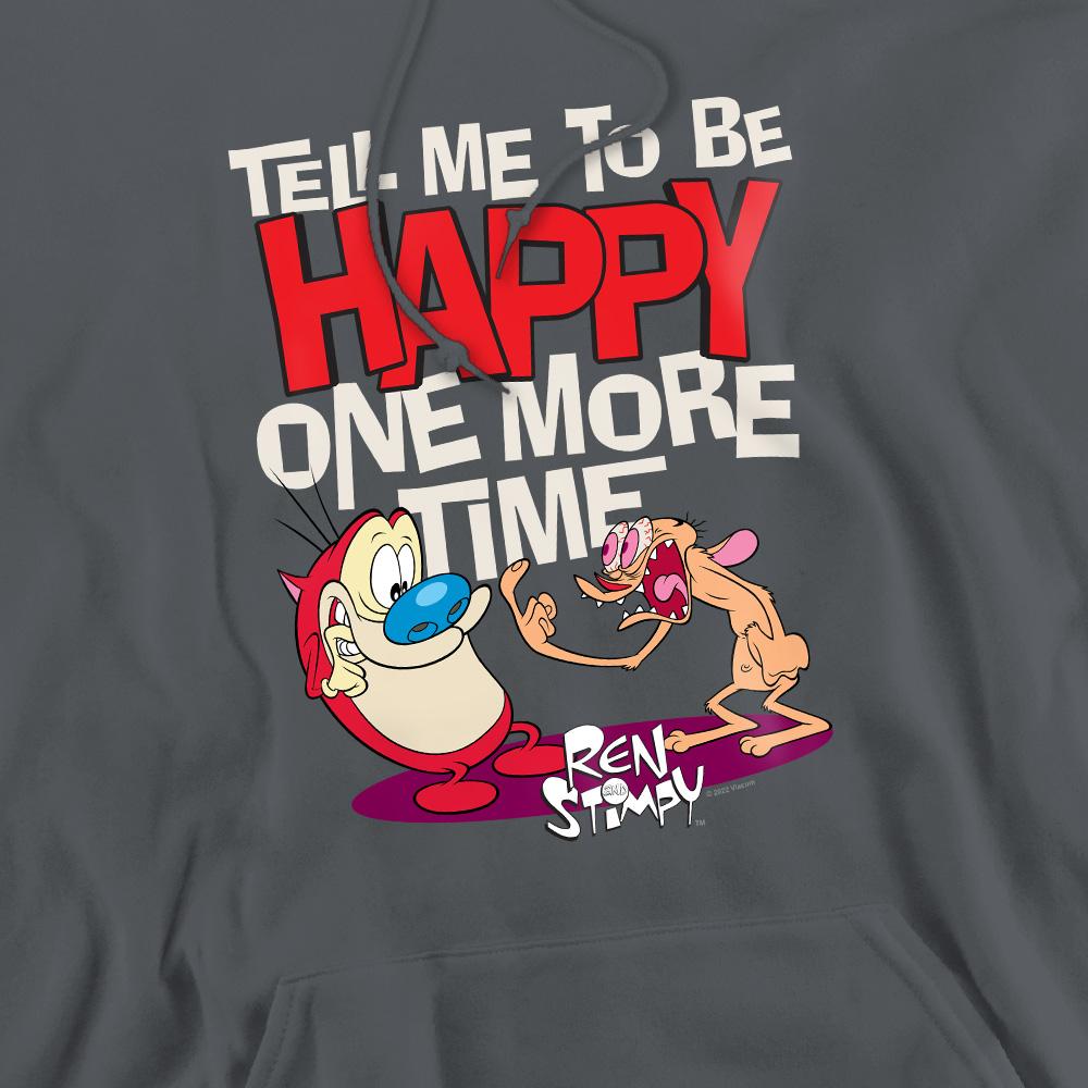 Ren & Stimpy Mens Tell Me To Be Happy Hoodie