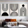 Nordic Bohemian Line Art Black Beige Minimalism Classic Retro Poster Canvas Paintings Wall Art Pictures Home Decor