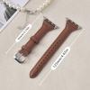 Slim Leather Strap For Apple Watch Series 11 46mm Band 42mm 49mm 44mm 40mm 41mm 45mm 38mm 45mm IWatch Ultra 2/3 S10 9 8 7 SE 6 5 4 3 2 Woman Bracelet
