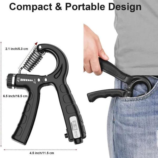 1 Piece Hand Trainer Gym Fitness Training Hand Grip Exerciser Wrist Forearm Strength Adjustable Heavy Arm Carpal Power Expander 5-60KG