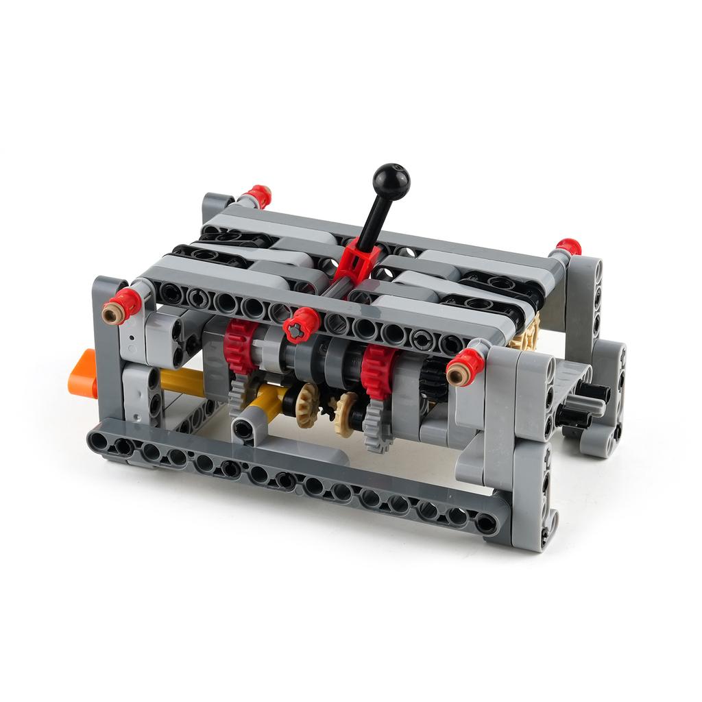 Cambio a 5 Marce con Retromarcia Kit Fai da Te Ingranaggi a Particelle Piccole Modello di Trasmissione Manuale Set di Blocchi da Costruzione Educativi