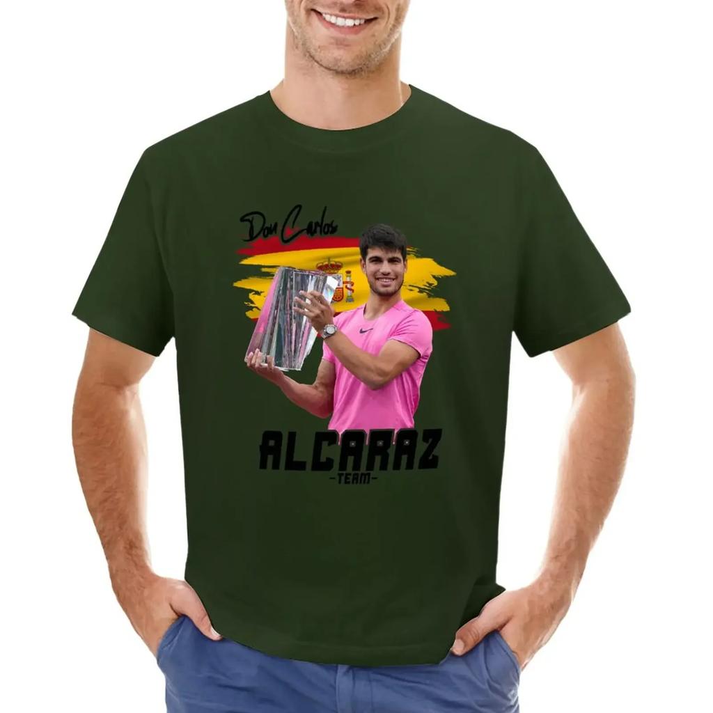 T-shirt for a boy black t shirts for Carlos Alcaraz Team - Don Carlos 2023 T-Shirt cute clothes boys   clothing