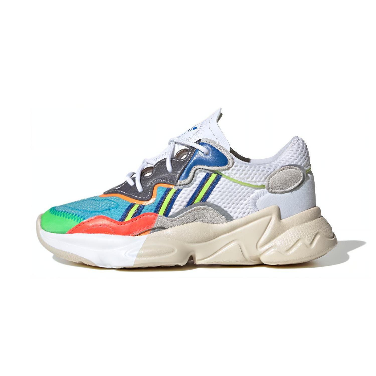 

Adidas Originals Ozweego Breathable And Lightweight Kids Lifestyle Shoes Blue White Children Aged 3 7 Years Old FV7371 32