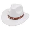 Rivet Tibetan Top Hat Belt Western Cowboy Hat Jazz Hat Guozhuang Dance Felt Hat Mongolian Sun Hat Wholesale For Men And Women