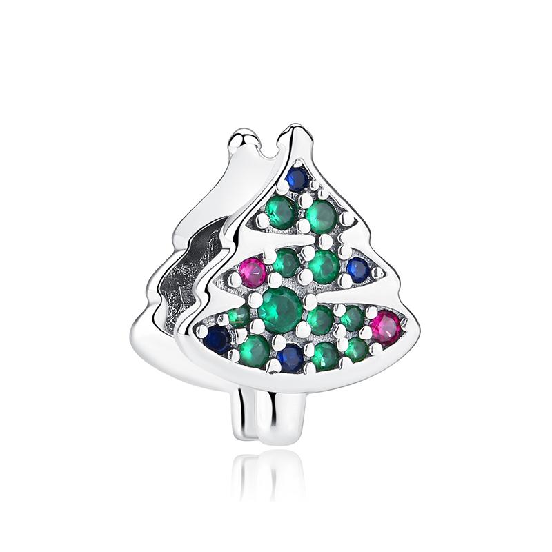 Original 925 Silver Charms Christmas Santa Reindeer Pendant Beads Fit Bracelets Necklaces Women DIY Jewelry Gift