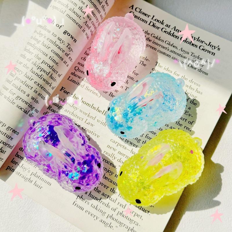 Colorful Bunny Malt Sugar Squeeze Toy Stress Relief Creative Animal Toy