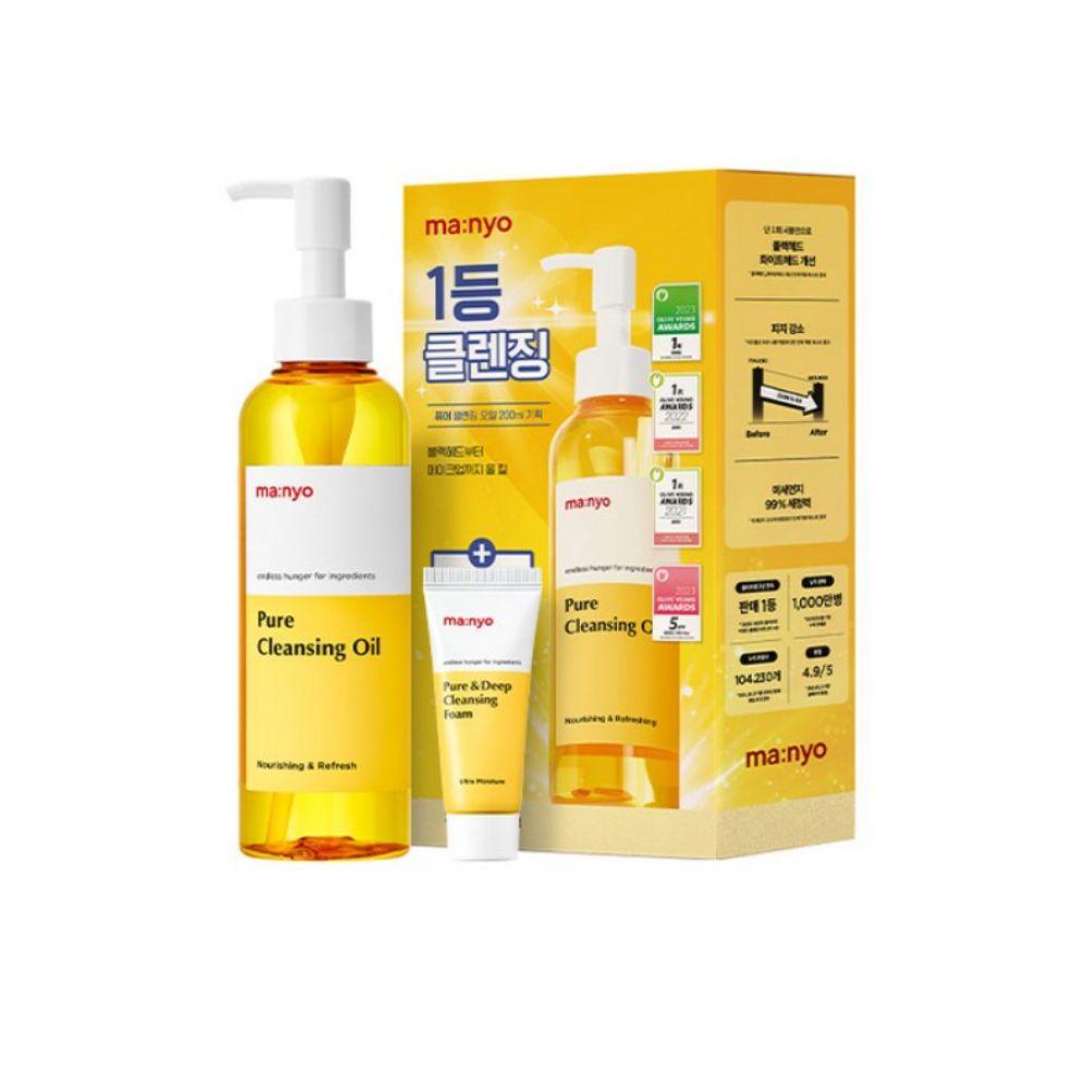 

ma:nyo Factory Pure Cleansing Oil 200 ml + Pure Foam 20 ml Set 1 piece