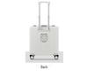 18-Inch Multifunctional Front-Opening Aluminum Frame Suitcase with Charging Capability for Women