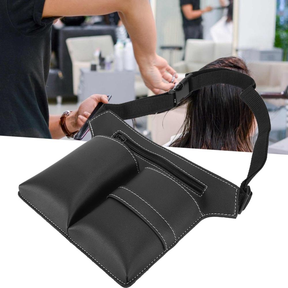 PU Leather Scissor Bag Durable Waist Pouch For Home Use Hairdressing Bag For Hairdresser