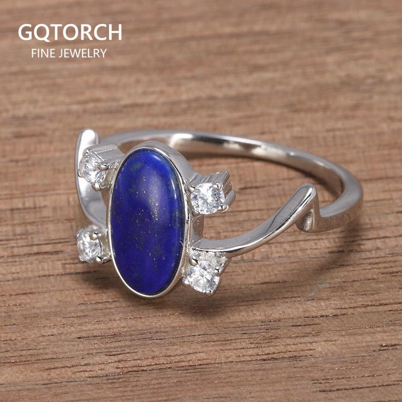 

Real Pure 925 Silver Elena Rings for Women Natural Lapis Stone Vampire Diary Fine Jewelry Best Gift 6
