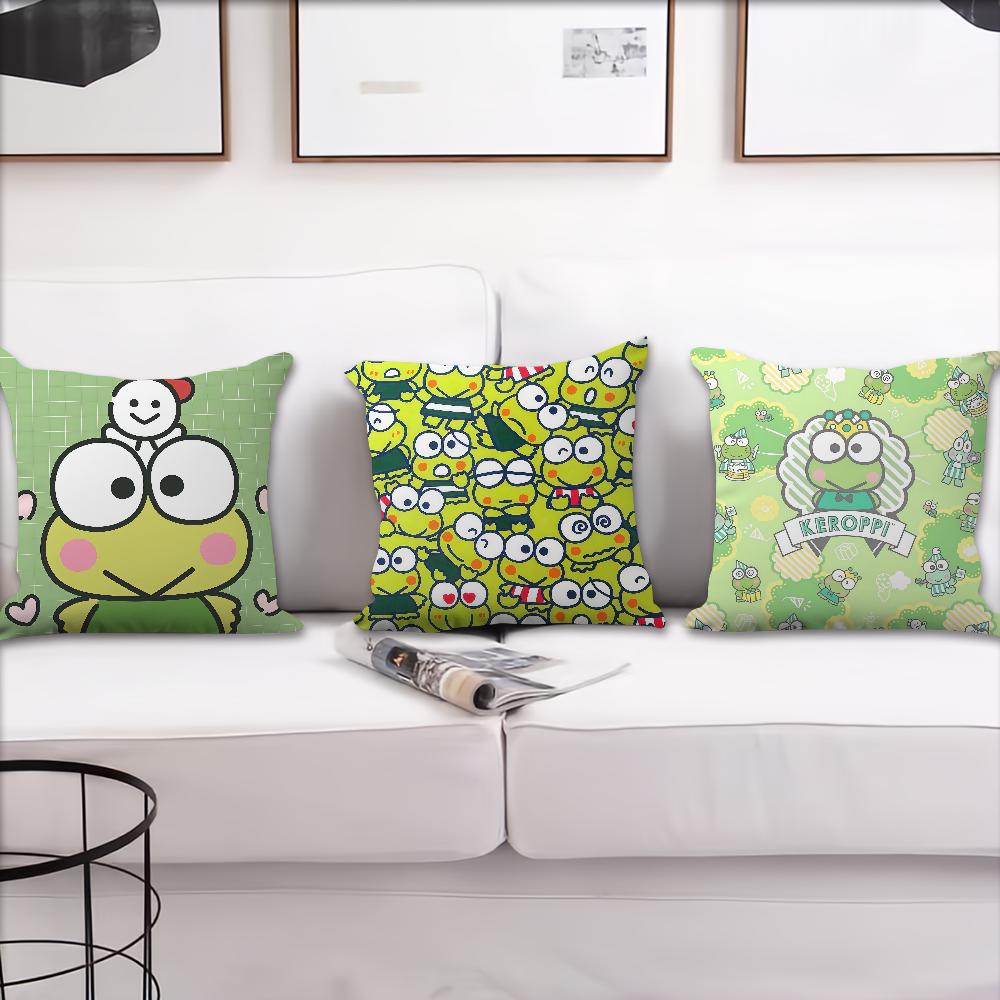 SRO Kero Kero K-Keroppi cushion cover Best Home Office Coffee Pillow Sofa Printing Decoration Room Shop Car Nordic Simplicity