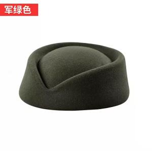 Boina Sombreros Auxiliar de Vuelo Azafata Sombrero de Aspecto Vintage Uniforme Azafata Sombrero Pillbox Sombrero de Gota