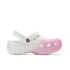 Crocs Classic Platform Clog Mandala Pink Beach Girl Campus Style EVA Niche Hole Shoes Unisex Pink and White