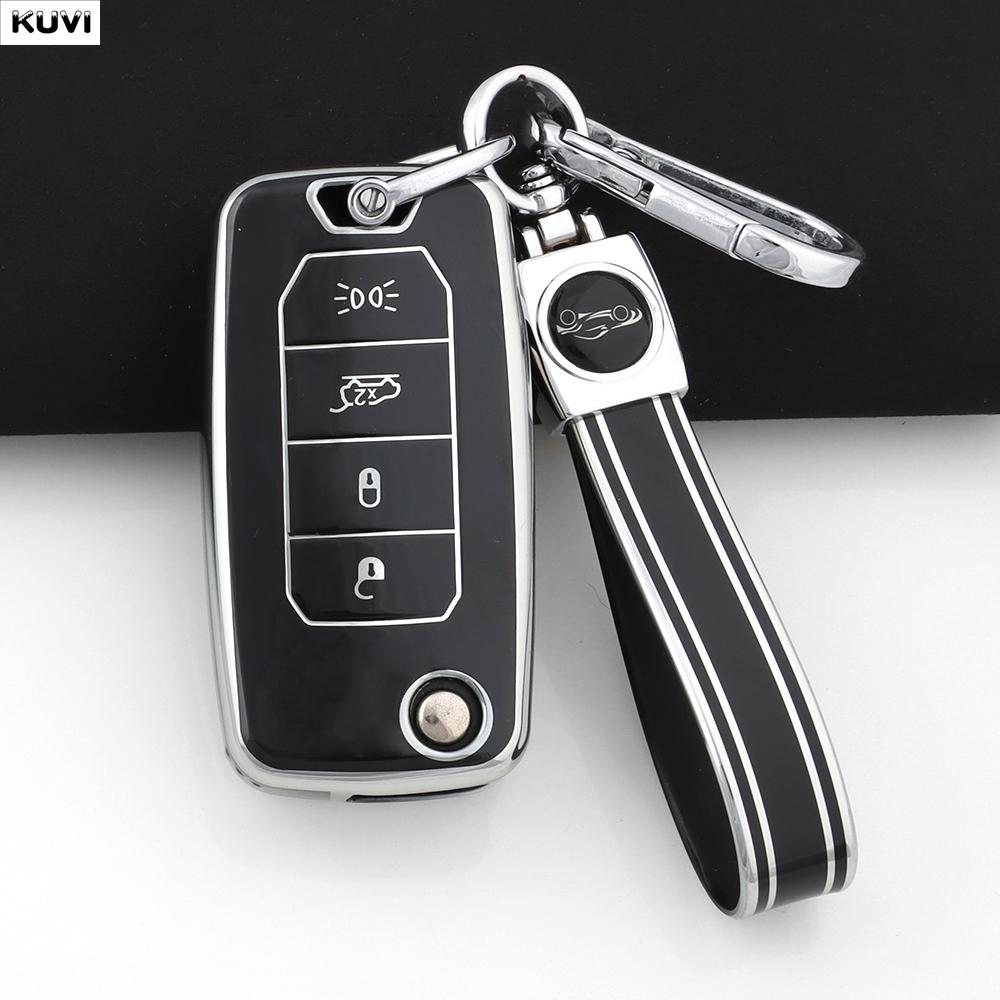 Tpu Car Key Case For Dodge Challenger Charger Journey For Chrysler 300C For Jeep Cherokee Compass S Renegade Grand Commander
