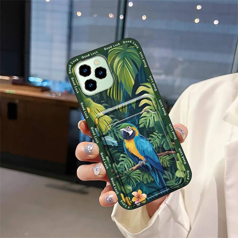 Dirt-resistant Durable Phone Case For Oukitel C21 Pro Fashion Design Full Wrap Silicone Graffiti TPU Card Slot Cover