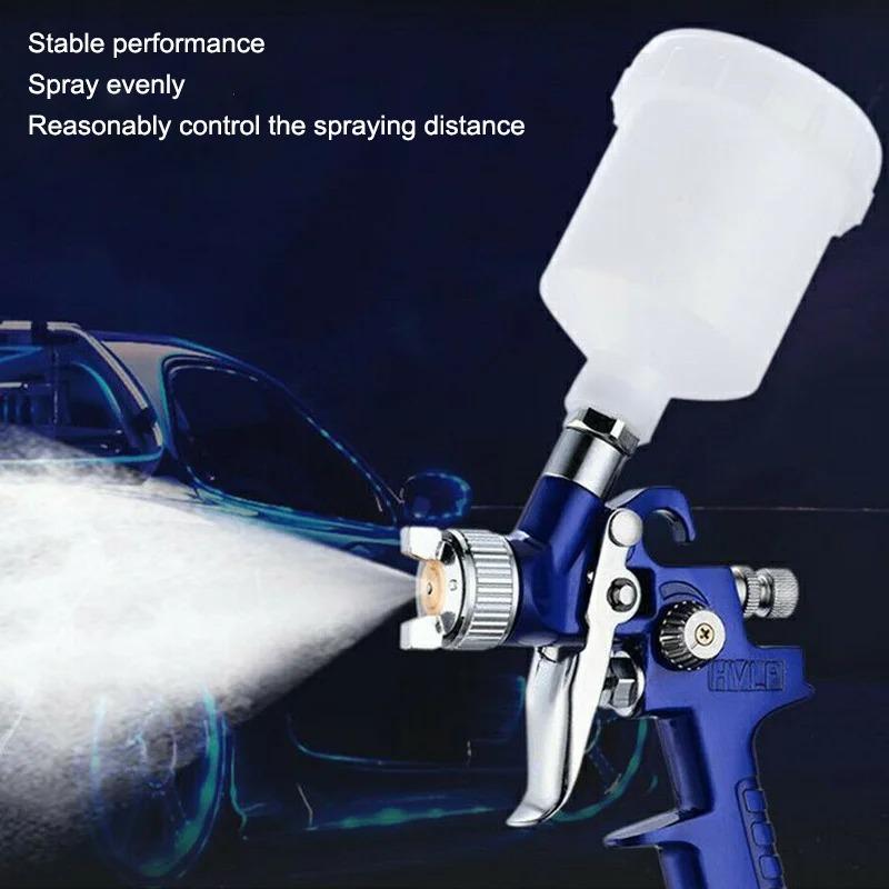 Mini Pneumatisk Sprøytepistol H-2000 Profesjonell 0.8/1.0mm Dyse 125ml For Billakkering Reparasjon Pneumatisk Sprøytepistol Mini Sprøytepistol