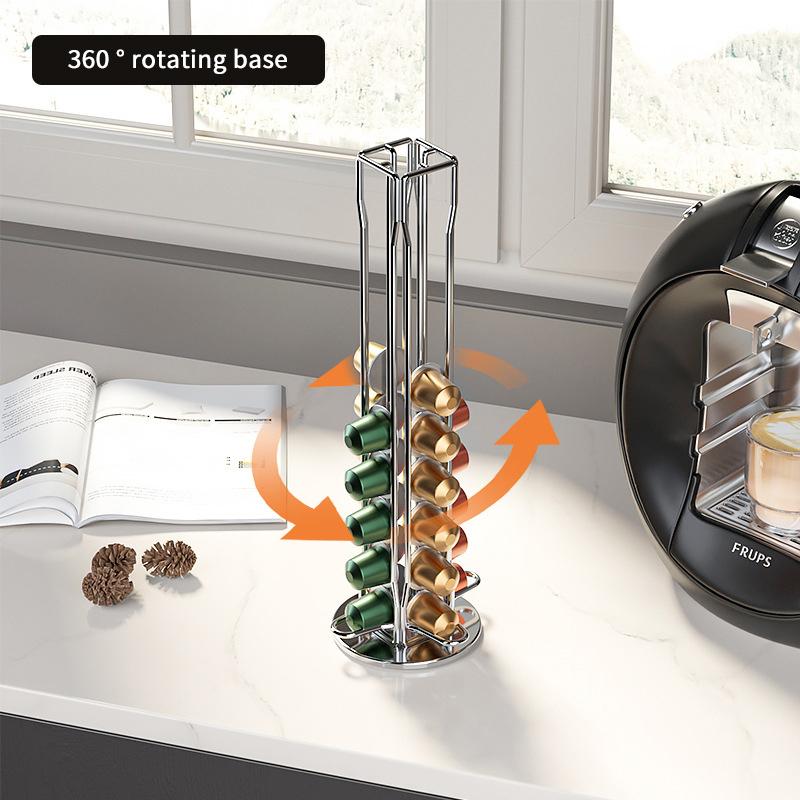 For Nespresso Carousel Holds 40 Capsules, Ninyoon Originalline Pod Storage Beautiful Pod Holder