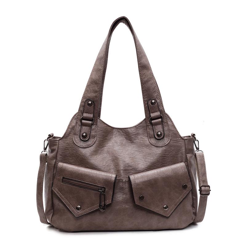 Stylish Women's Large Capacity Tote: Versatile Crossbody Motorcycle Handbag