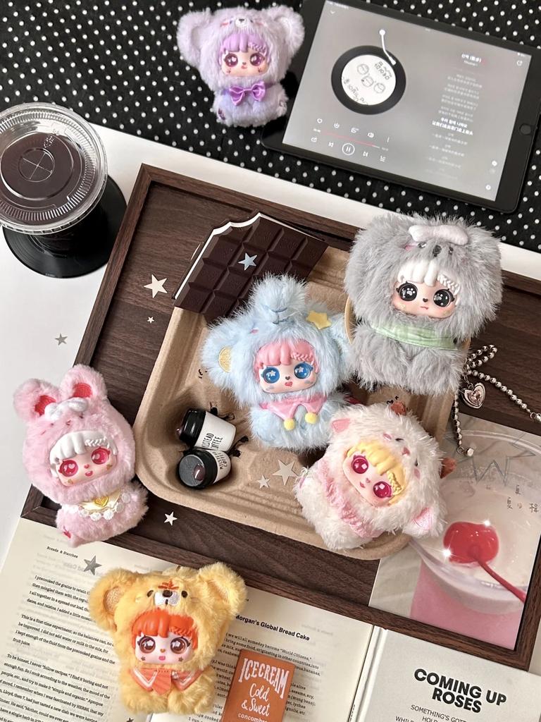 Three Mi Tu Baby Hand In Hand Series Plush Blind Box Cute Cartoon Doll Exquisite Jewelry Toys Surprise Christmas Gift.