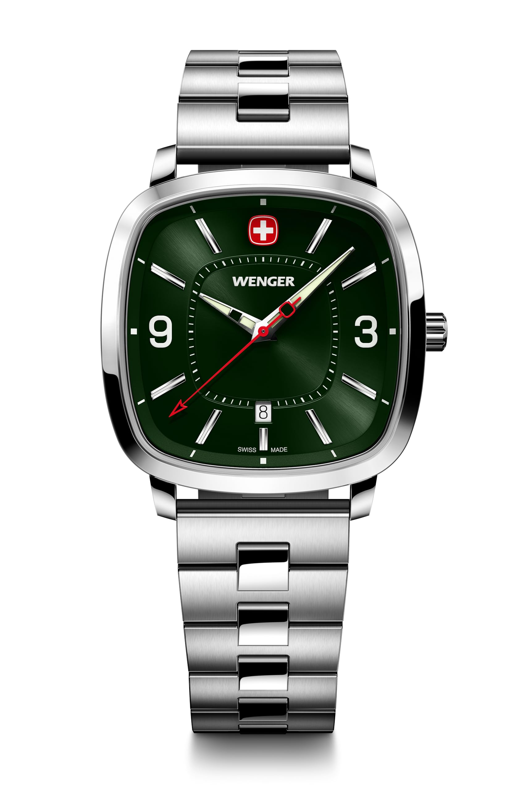 

Wenger 01.1921.111 Винтажные спортивные мужские часы серебряный