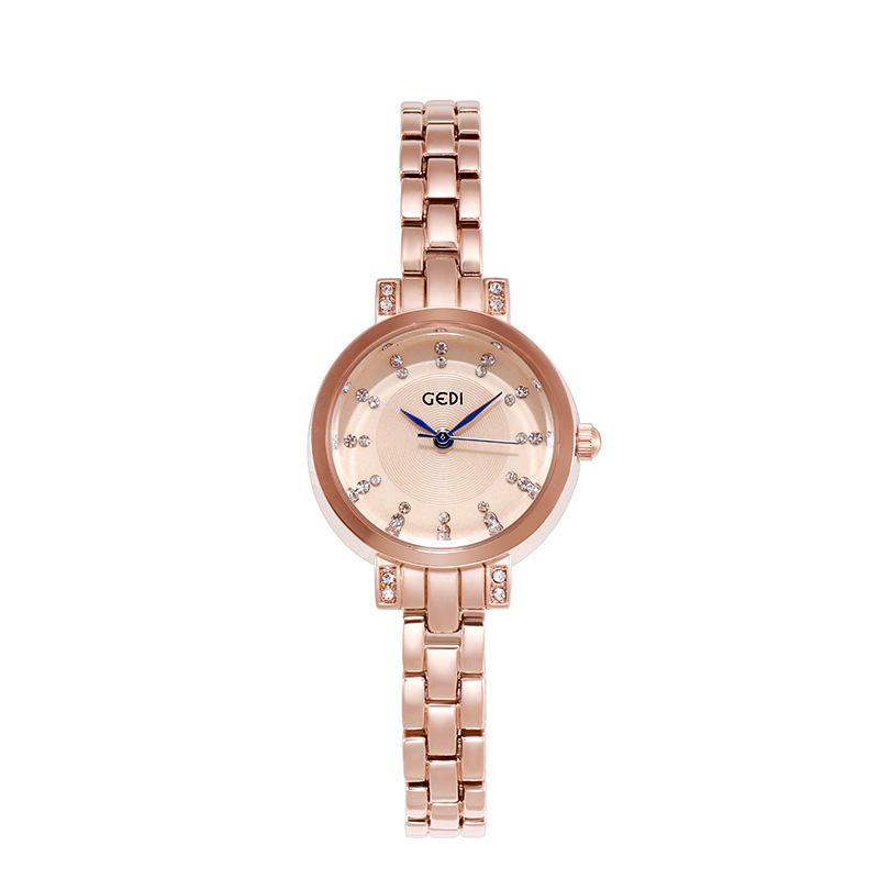 Korean Fashion Women'S Watch, Casual Trend Waterproof Women'S Watch, Diamond-Encrusted Literal Trend Versatile Women'S Watch