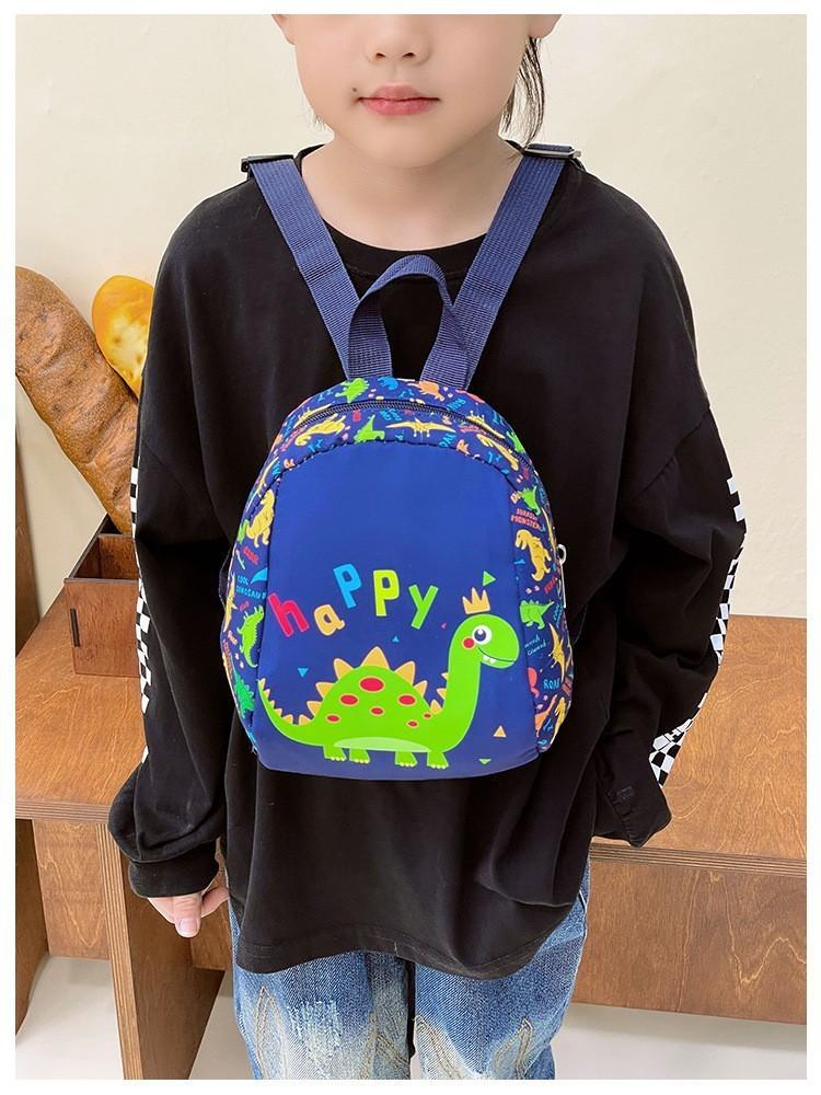 Cartoon Car Dinosaur Printed Backpack Oxford Fabric Texture For Use Nursery