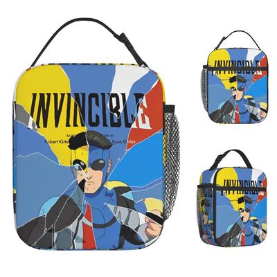 Invincible Lunch Bag For Unisex Print Lunch Box Vintage Office Cooler Bag Portable Zipper Oxford Tote Food Bags