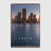 Tokyo City Poster Metal Plaque Club Party Cave Pub Designing Poster Tin Sign Poster