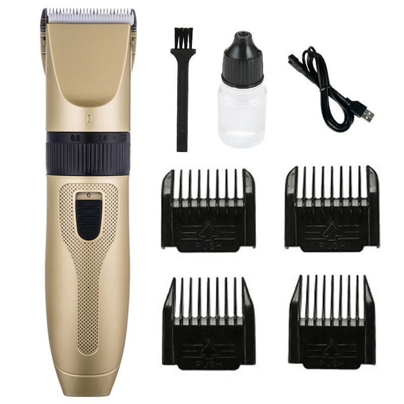 Professional Electric Hair Clipper for Barbers & Home: Precision Carving, Slicked Back Styles, Bald Head Trim.