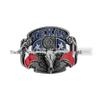 Retro Texas Flag Bull Head Zinc Alloy Belt Buckle for Men & Women