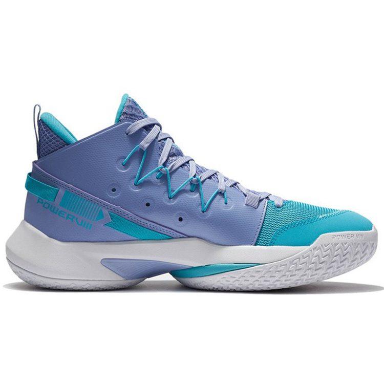 Li Ning Air Strike 8 V2 Dämpfung Rückprall Dämpfung Rückprall Mittelhohe Performance Basketballschuhe Herren Lila ABPS001-4