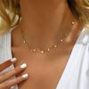Stainless Steel Simple Fashion Waterdrop Pendant Necklace for Women Trendy Waterproff Chain Neck Party Jewelry Gifts