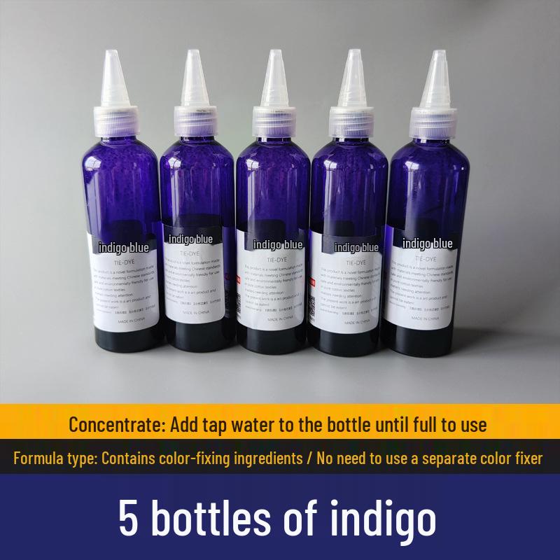 

Indigo Blue Eco-Friendly Tie-Dye Kit - 250ML Large Pigment Bottle 125ML/Spout Bottle