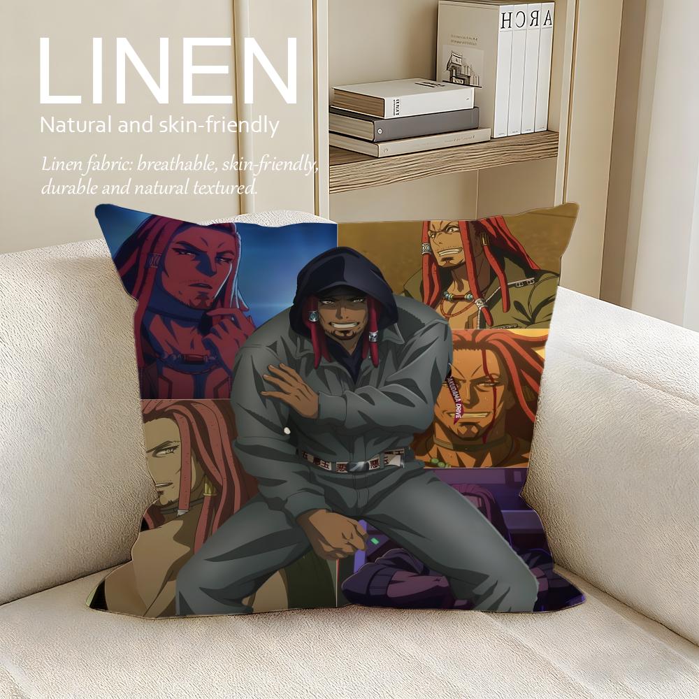 

Anime Akudama Drive Cushion Cover Pillowcase Set Pcs x x Breathable Washable Sofa Cushion Cover 30X30cm