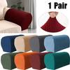 2Pcs Elastic Stretch Chair Arm Protectors Dust-Proof Couch Cover Furniture Protector  Couch