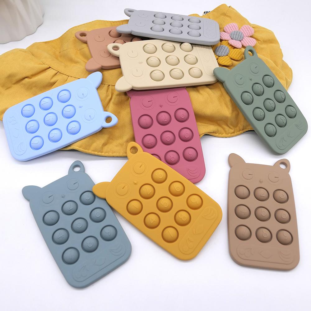 Giocattoli Svezzamento Silicone per Bambini, Dentizione, Periodo Appettito Orale, Soothing Remote Control Teething Bites Exterminator