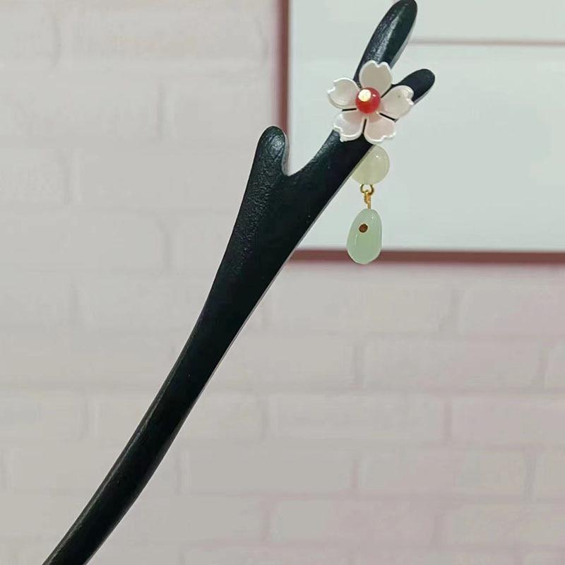 Antique-Style Wooden Hairpins: Chinese Qipao & Hanfu Headdress Accessories, Handmade for Hair Styling