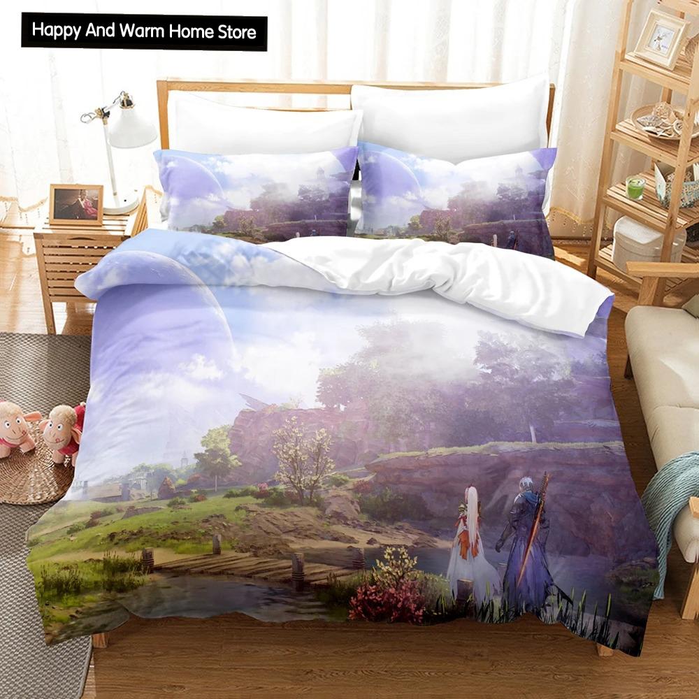 Hot Game Tales Of Arise Bedding Set Modern 3D Print Comforter Duvet Cover Pillowcases Duvet Cover Queen Single Size Dropshipping