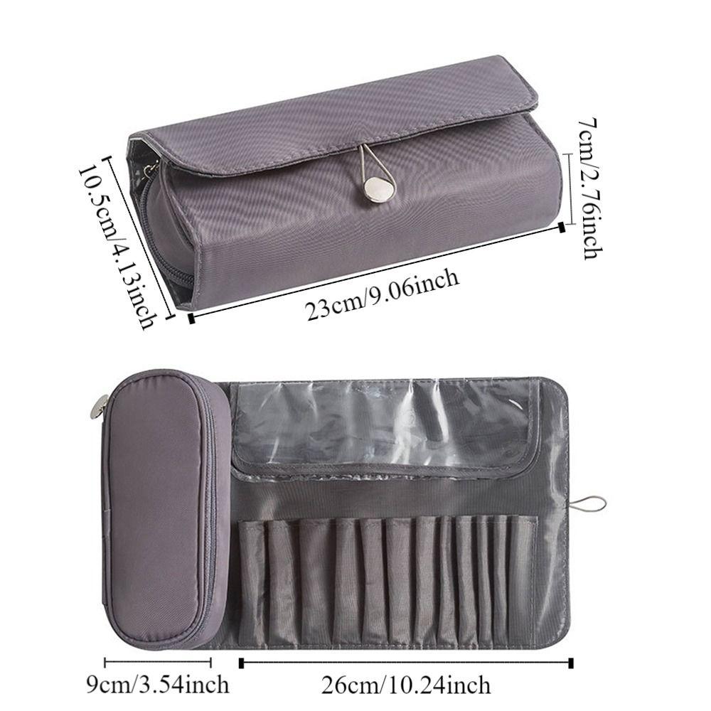 Rolling Bags Makeup Brush Bag Dust-proof Nylon Makeup Case Makeup Brush Holder  Travel