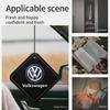 VW Car Logo Air Freshener Auto Interior Perfume Rearview Mirror Pendant For Volkswagen Polo Passat B5 B6 B7 T4 T5 Golf Tiguan GVAQ2