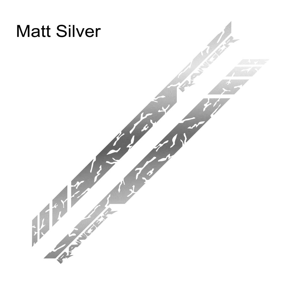 2PCS Car Door Side Stripe Stickers For Ford Ranger Tremor XLT Raptor Black Edition Wildtrak Tuning Auto Accessories Vinyl Decals