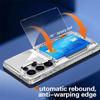 Samsung Galaxy S25 Ultra Transparent Flip Phone Case with Card Holder and Drop-proof Protection.